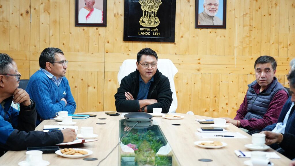 Deputy Chairman LAHDC Leh Holds Meeting on Upcoming AIIMS Superspeciality Medical Camp