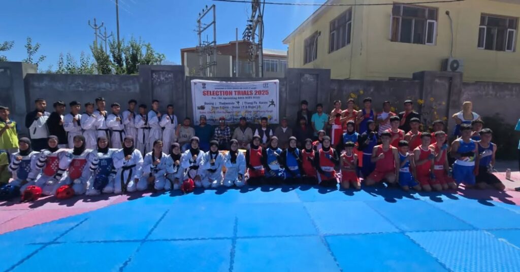 Department of Youth Services and Sports, Kargil conducts selection trial for 69th National School Games