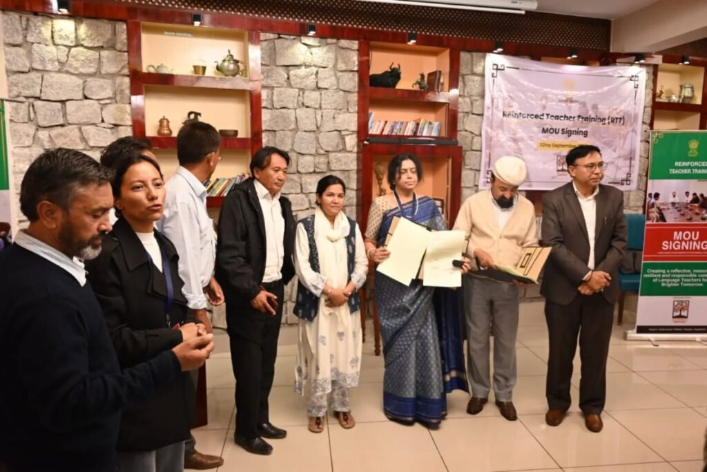 LAHDC Kargil Signs MoU with Golden Mile Learning for Reinforced Teacher Training Program