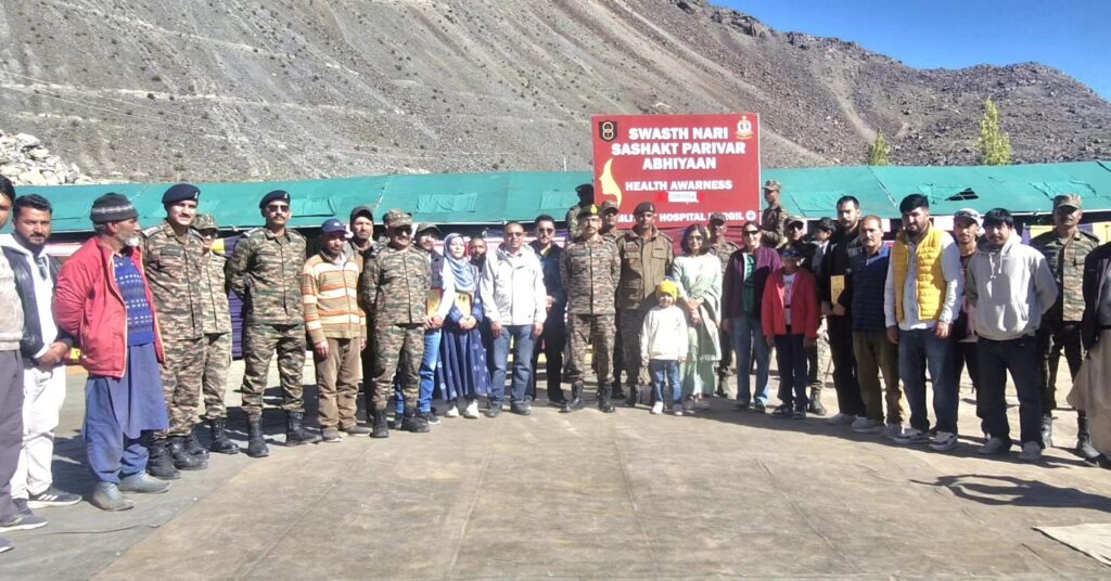 Civil-Military Health Initiative “Swasth Nari, Sashakt Parivar Abhiyaan” Organized at Majdass, Kargil