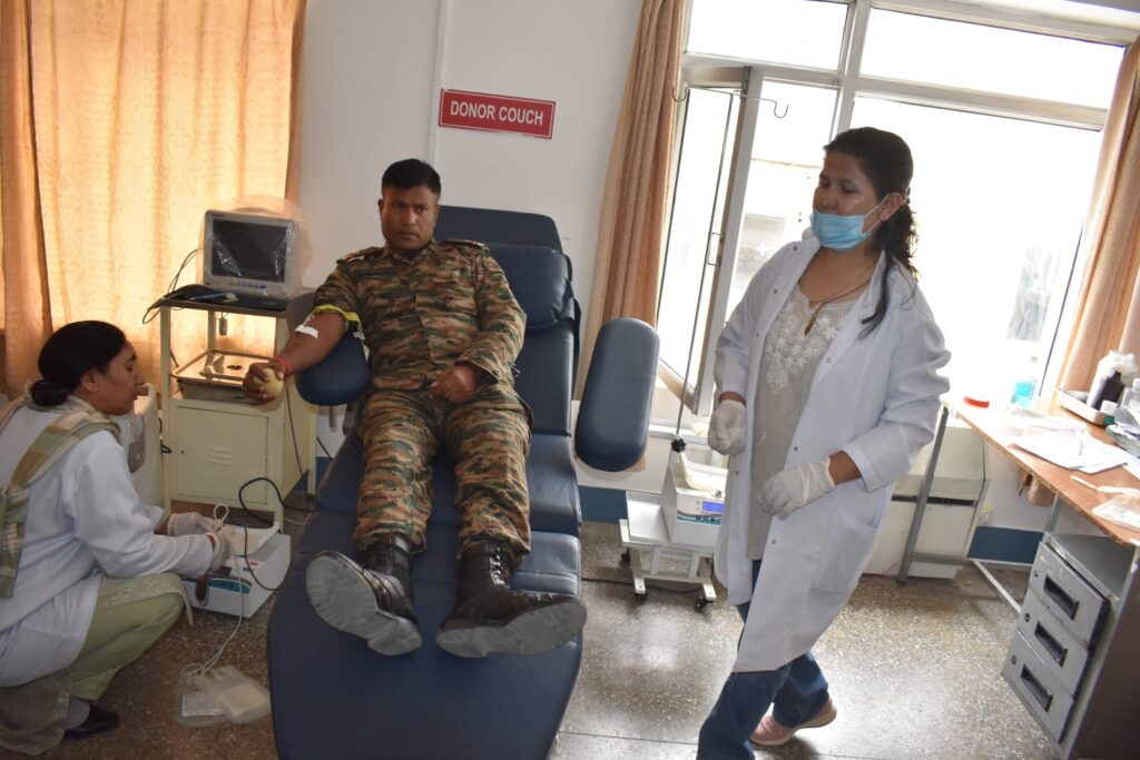Reinforcing Humanitarian Spirit: Soldiers Donate Blood in Leh