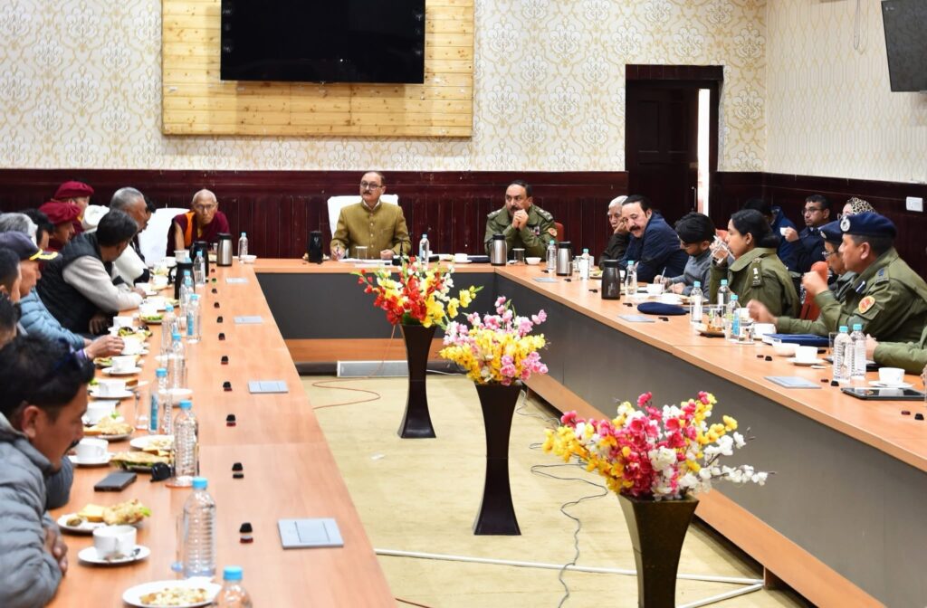 CS chairs Peace Meeting on Recent Incident in Ladakh