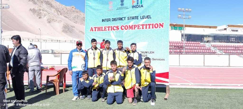 Medal Rush for Kargil at State Inter-District Athletics 2025