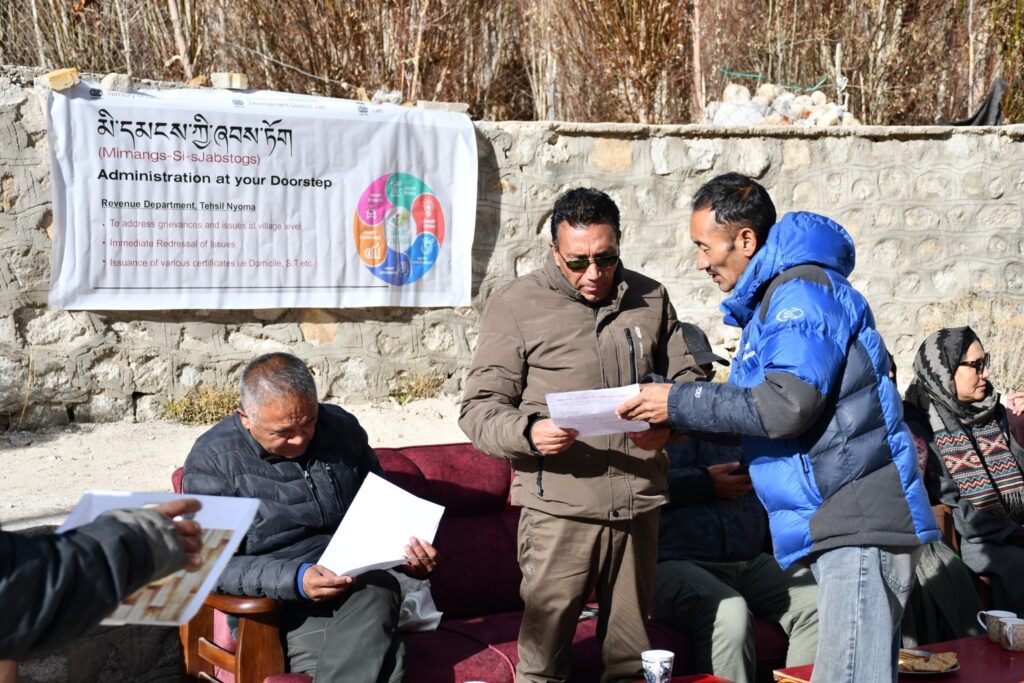 Mimang-Si-sJabstogs Outreach Camps Bring Governance to Doorsteps in Nyoma