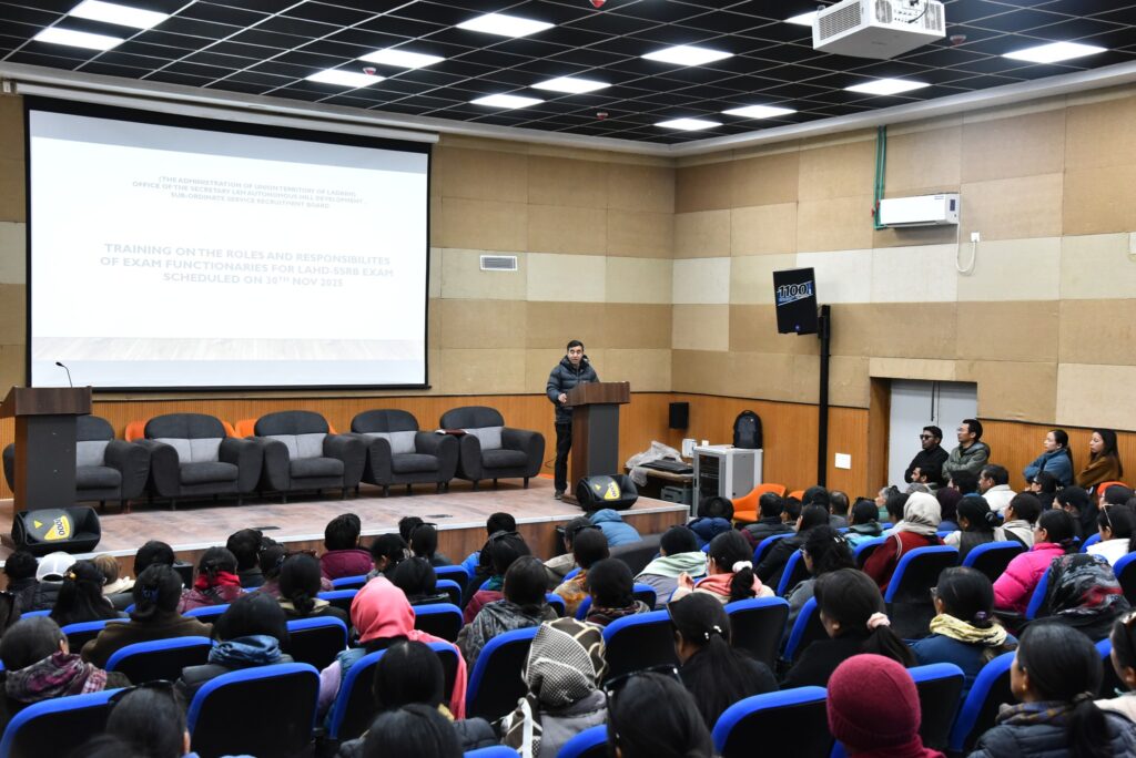 LAHDSSRB Exam Prep Enters Day-2 With Training Session in Leh