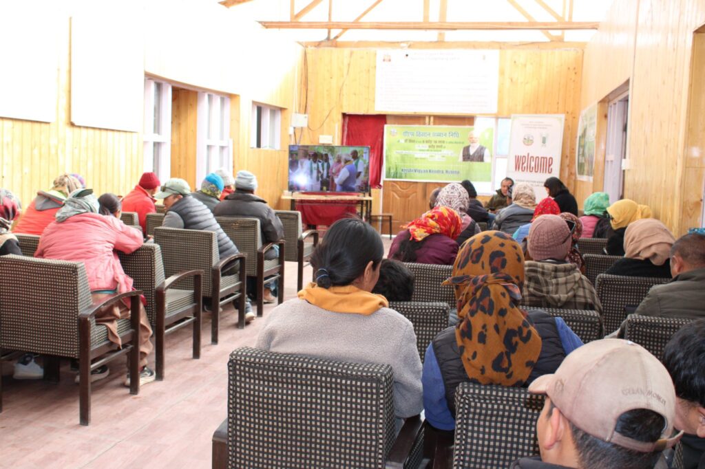 At 14,000 ft, KVK Nyoma Streams PM-KISAN Release to Local Farmers