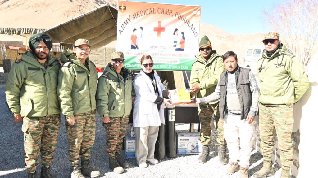 Indian Army Holds Medical Camp for Locals in Remote Phobrang Village