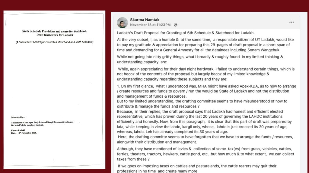 Ladakh Draft Statehood Proposal Raises Questions Among Citizens
