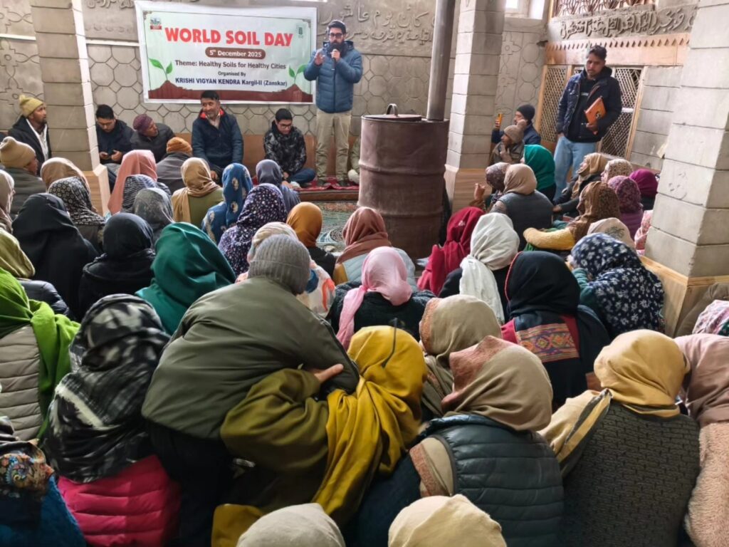 “KVK Kargil-II Marks World Soil Day 2025 with Mega Awareness Drive at Taisuru”