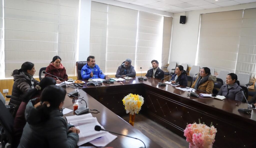 DPO Leh Reviews ICDS Plans, Focuses on Strengthening Anganwadi Services