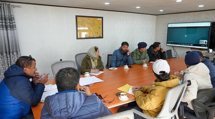 Pangong Lake Gears Up for Frozen Lake Marathon 2026; ADC Leh Reviews Arrangements