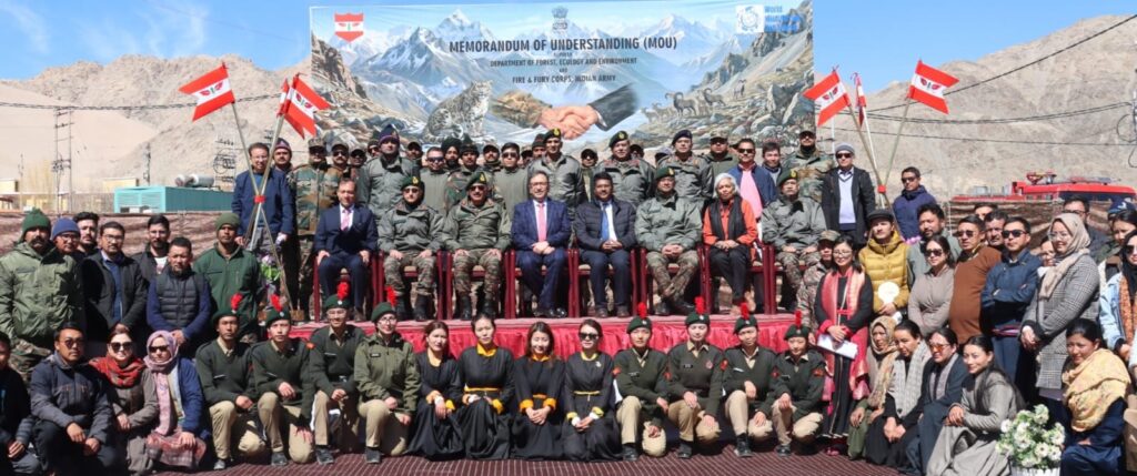 Fire &Fury Corps, UT Ladakh Ink Historic Pact to Protect Snow Leopard on World Wildlife Day