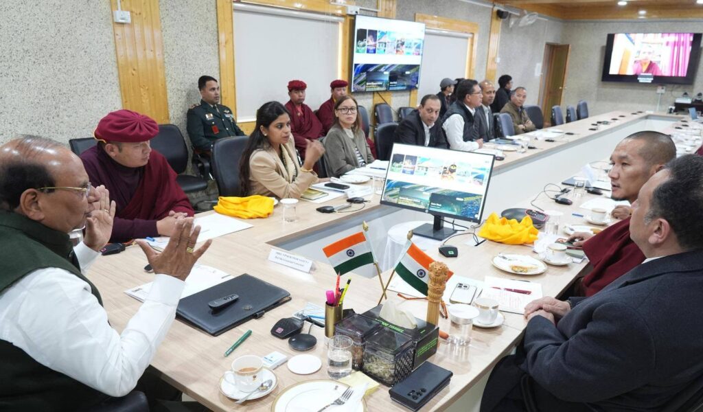 Ladakh gears up for mega Buddha relics event, LG Saxena reviews preparations