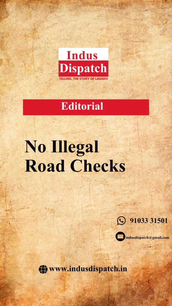No Illegal Road Checks