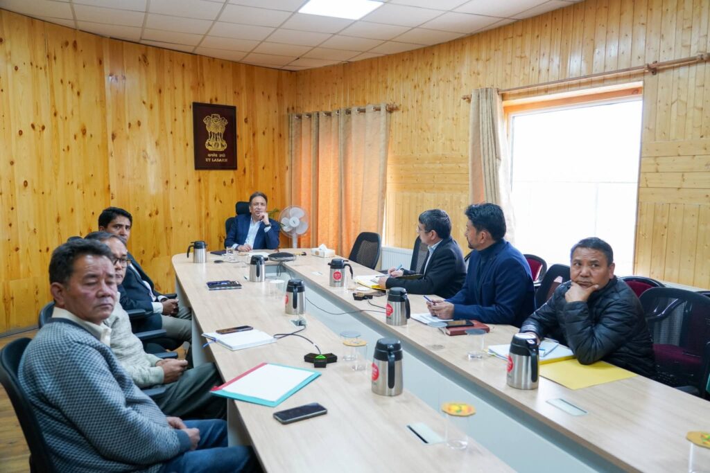 “Border Villages Development Under Scanner” — Chief Secretary Reviews Vibrant Village Programme in Ladakh