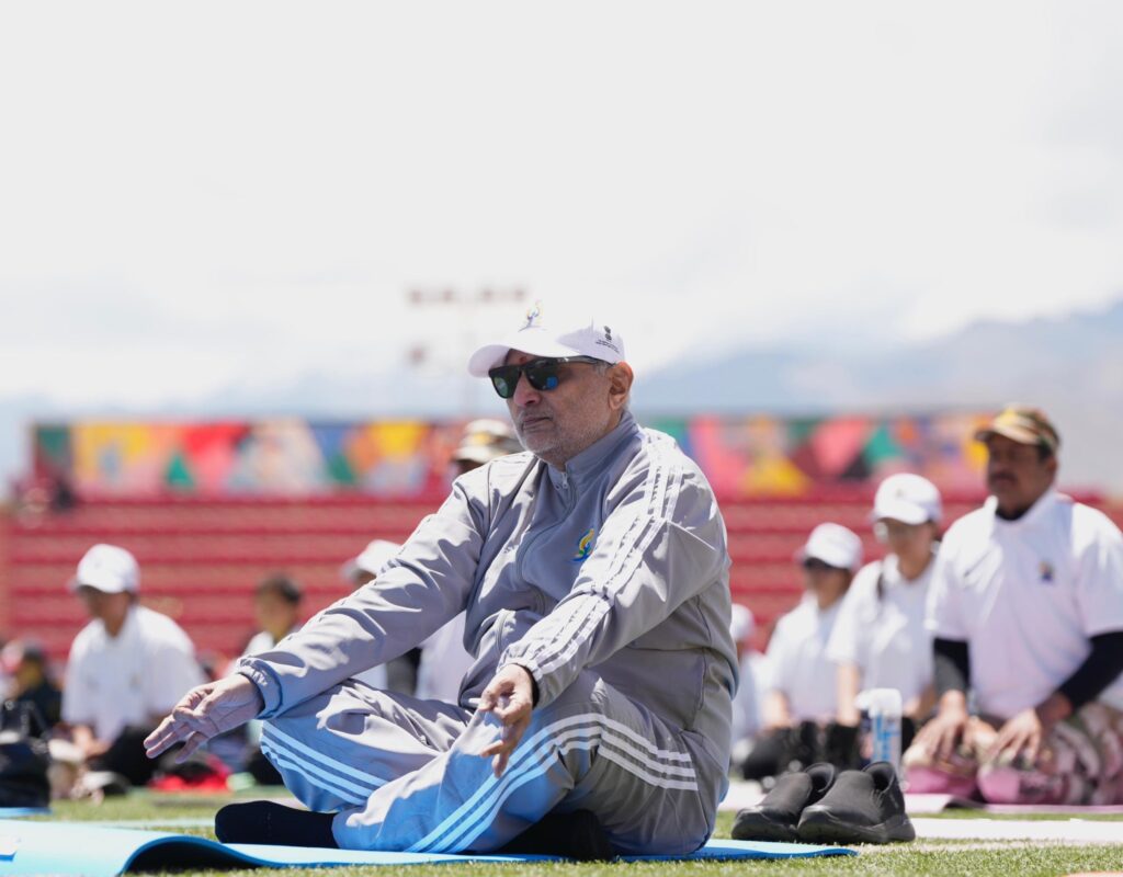 Vice President Radhakrishnan leads yoga day celebrations in Leh