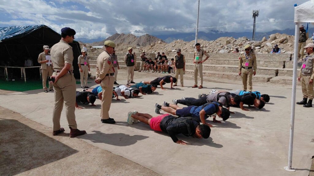 Ladakh police reaffirms transparent SI recruitment process; Kargil PST/PET begins