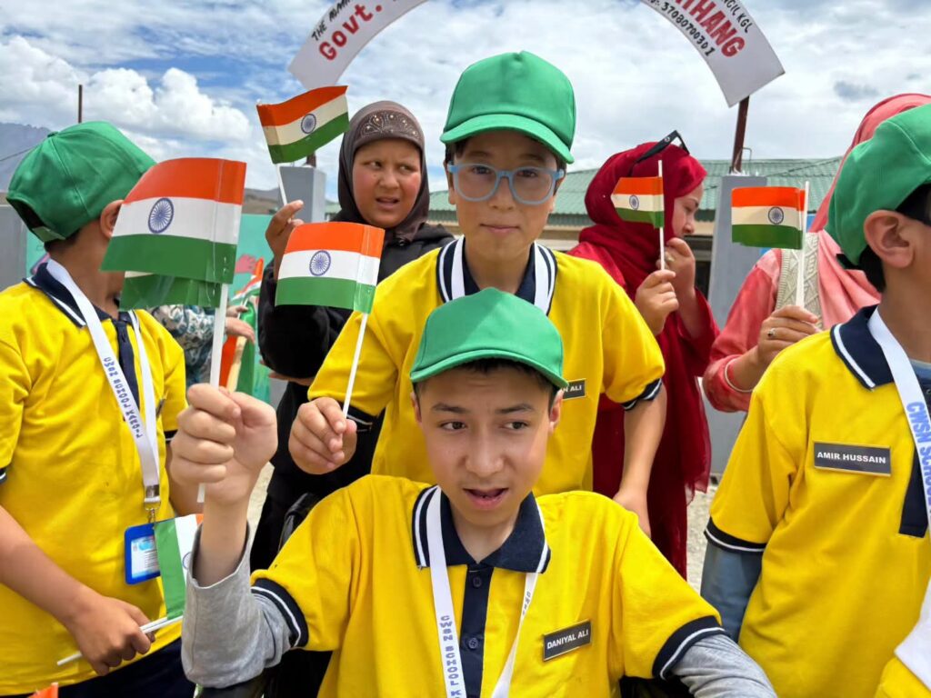 CWSN Students Lead Har Ghar Tiranga Rally in Kurbathang