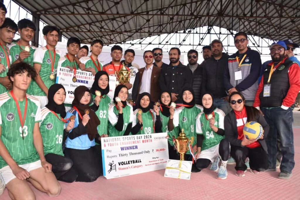 Kargil Sweeps Volleyball Titles in Drass, Wins Both Boys’ & Girls’ Finals
